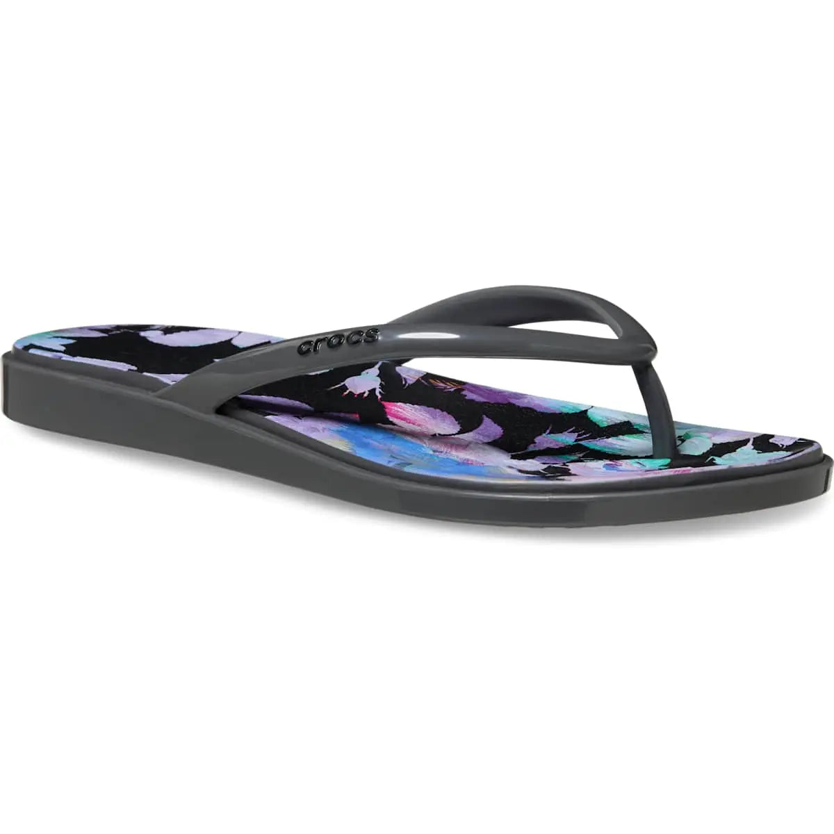 Crocs Women'S Miami round Toe Flip Flops, Summer Sandals - Floral and Animal Prints