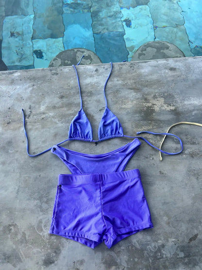 Miami Sunshine Shorts Purple - Stylish Design, Lightweight Fabric, Ideal for Summer Wear