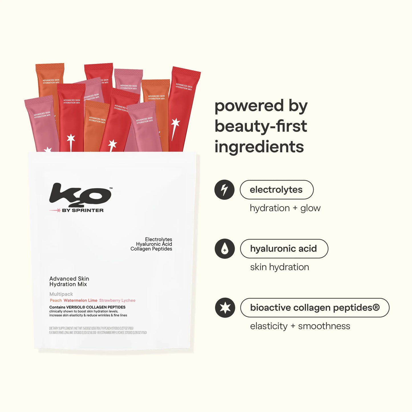 K2O by Kylie Jenner Advanced Skin Hydration Mix Boost Hydration & Reduce Wrinkles