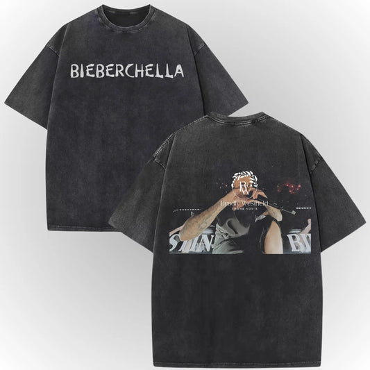 Original Coachella Bieber Heart Shirt Sign Vintage Bieberchella Shirt, Tour 2026 Tee