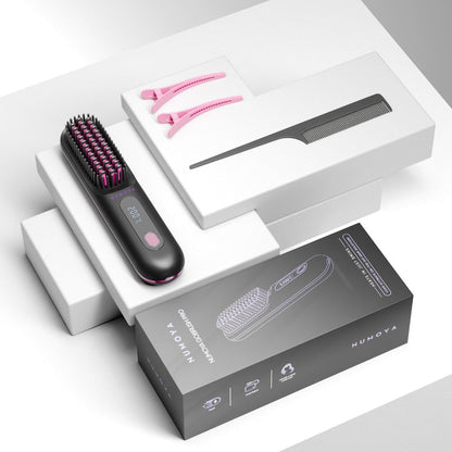 [NEW] Numoya Portable Straightener Brush - Gobrush PRO